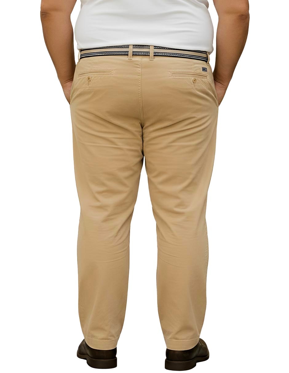 Pantalón casual chino recto de algodón para hombre 3